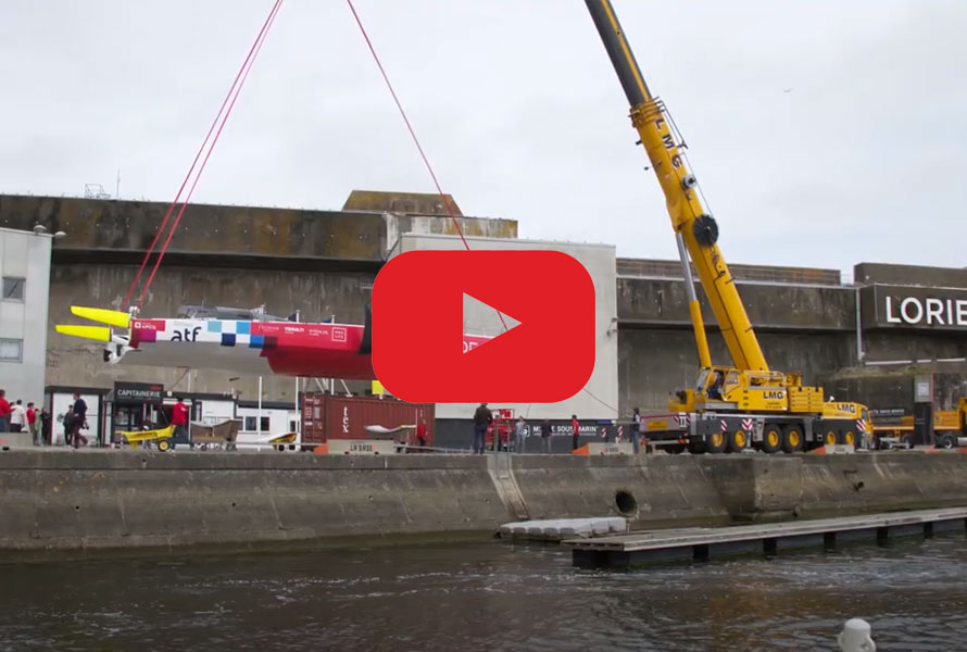 Mise à l'eau de l'IMOCA Groupe APICIL