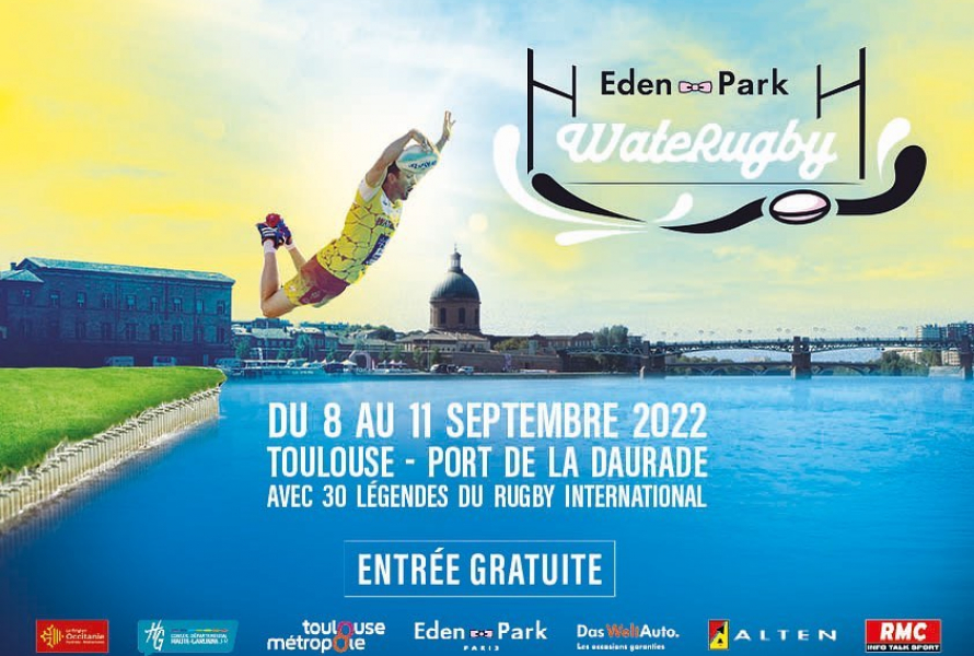 Le Groupe ATF est de nouveau partenaire du WateRugby Eden Park, tournoi de rugby sur l’eau, du 8 au 11 septembre 2022 à Toulouse