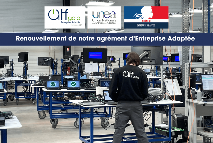 Renouvellement de notre agrément d'Entreprise Adaptée 